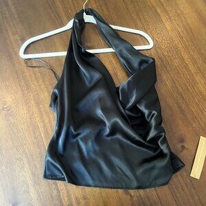 Reformation Emmy Silk Halter Top